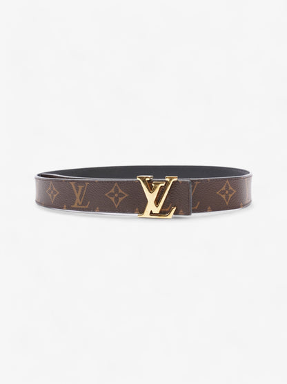 Louis Vuitton LV Iconic 25MM Reversible Belt Monogram / Black Canvas 80cm / 32"