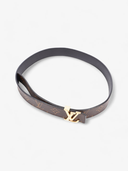 Louis Vuitton LV Iconic 25MM Reversible Belt Monogram / Black Canvas 80cm / 32"