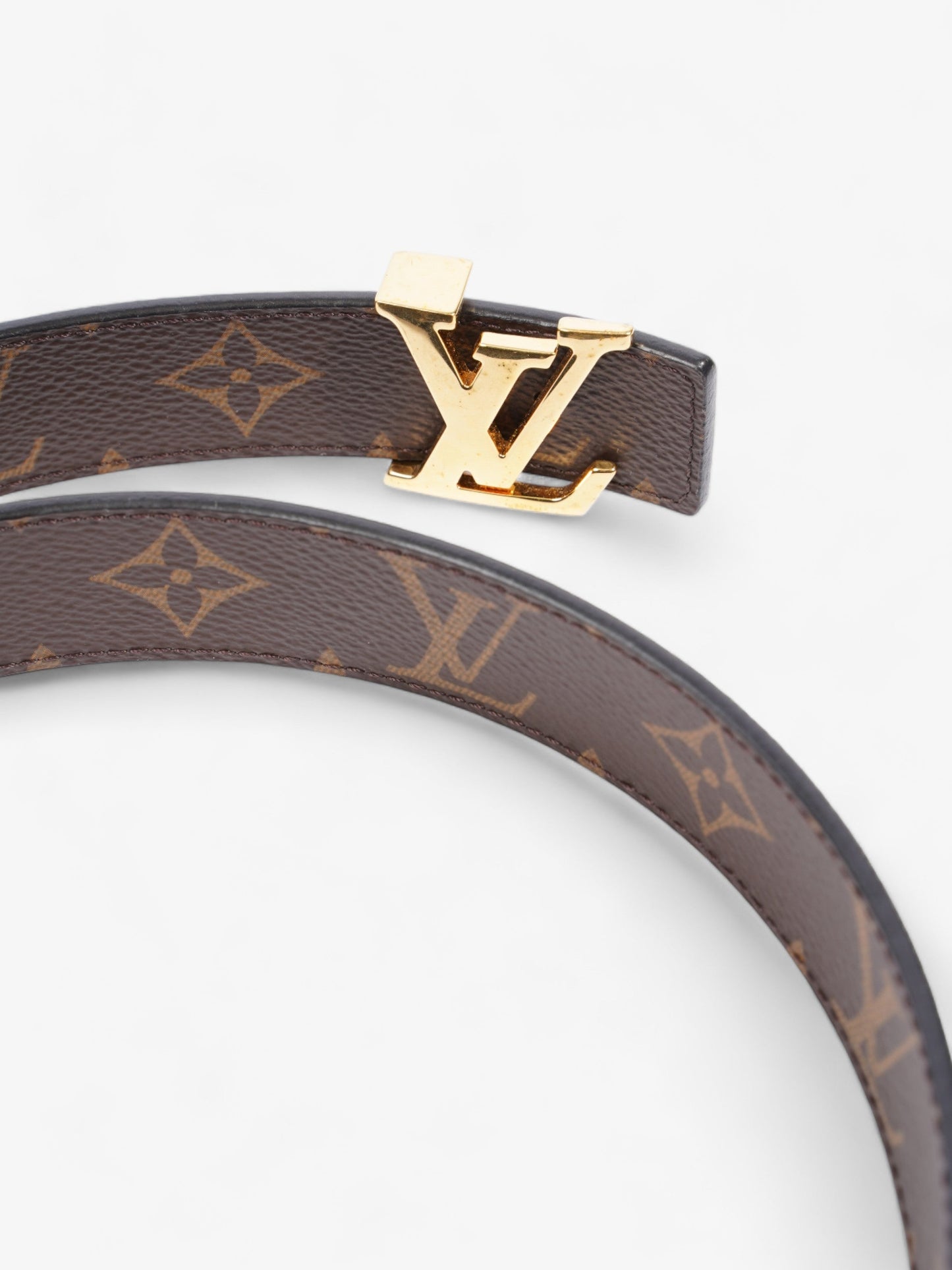 Louis Vuitton LV Iconic 25MM Reversible Belt Monogram / Black Canvas 80cm / 32"