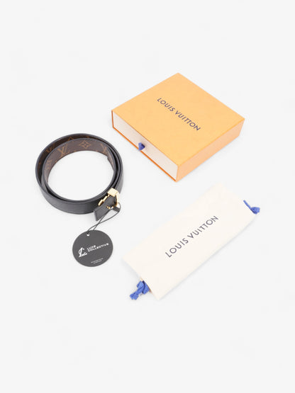 Louis Vuitton LV Iconic 25MM Reversible Belt Monogram / Black Canvas 80cm / 32"