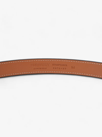 Burberry TB Belt Vintage Check / Light Gold Canvas Medium - 101.5cm