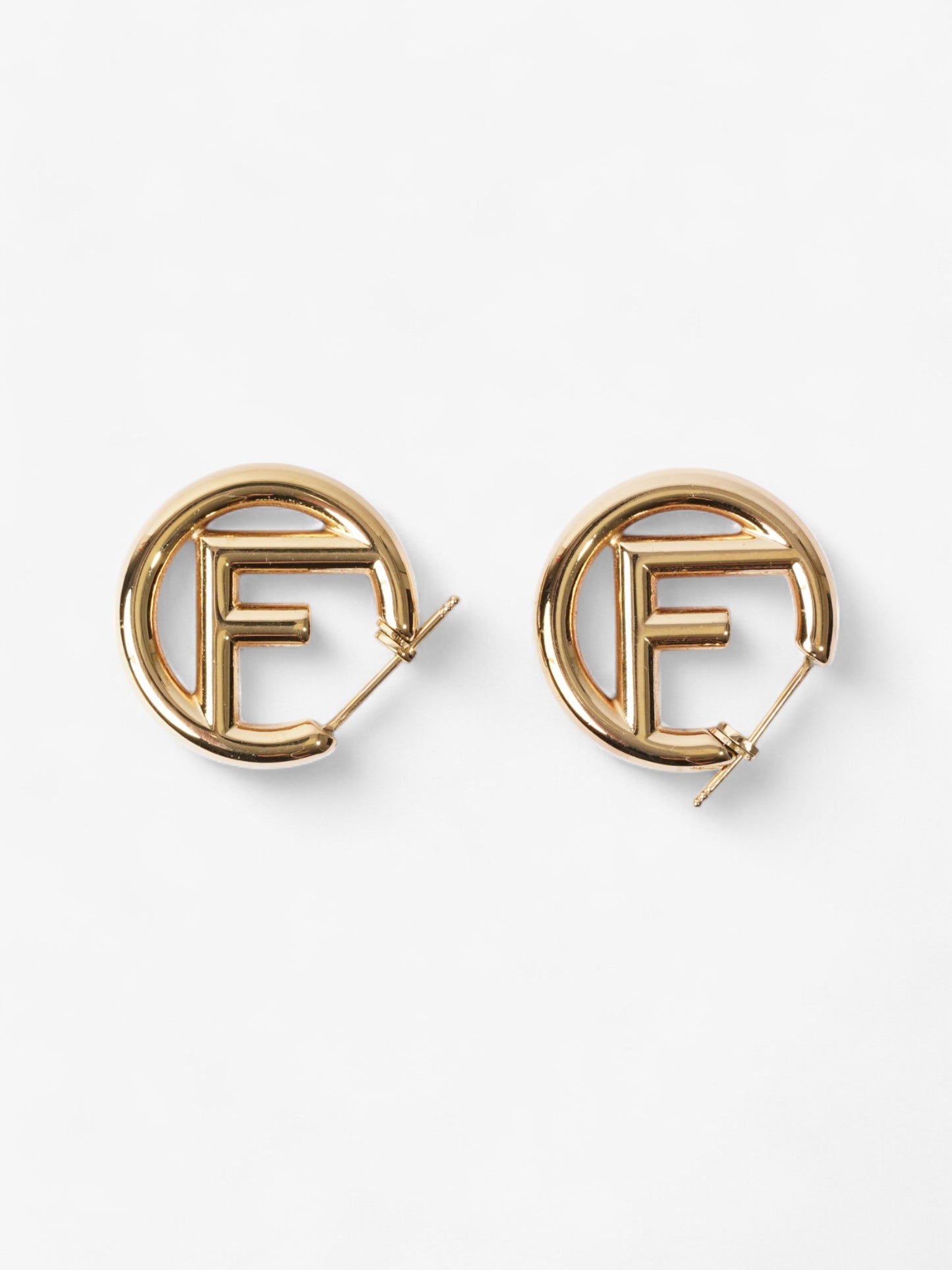 Fendi F is Fendi Earrings Gold Base Metal