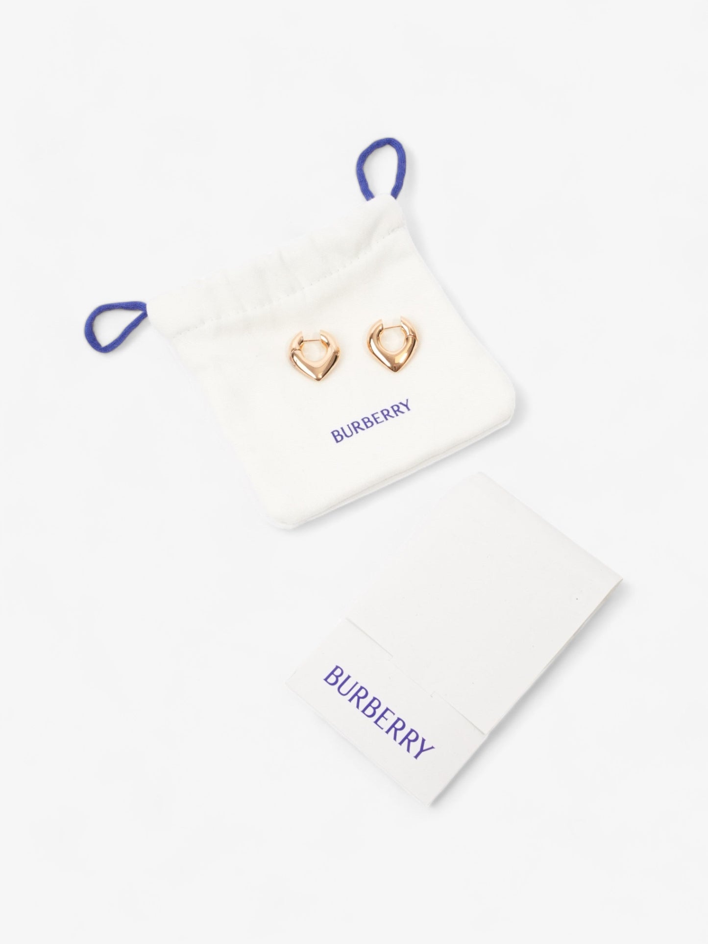 Burberry Thorn Hoop Earrings Gold Gold Plated