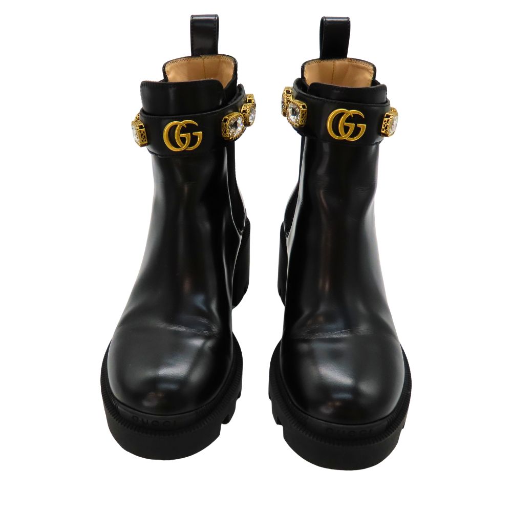 Gucci GG Marmont Leather Boots