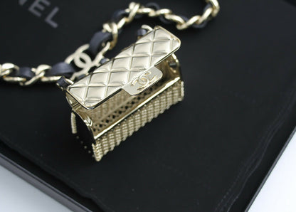 Chanel B21S Metal Handbag Leather Chain Waist Chain 92CM