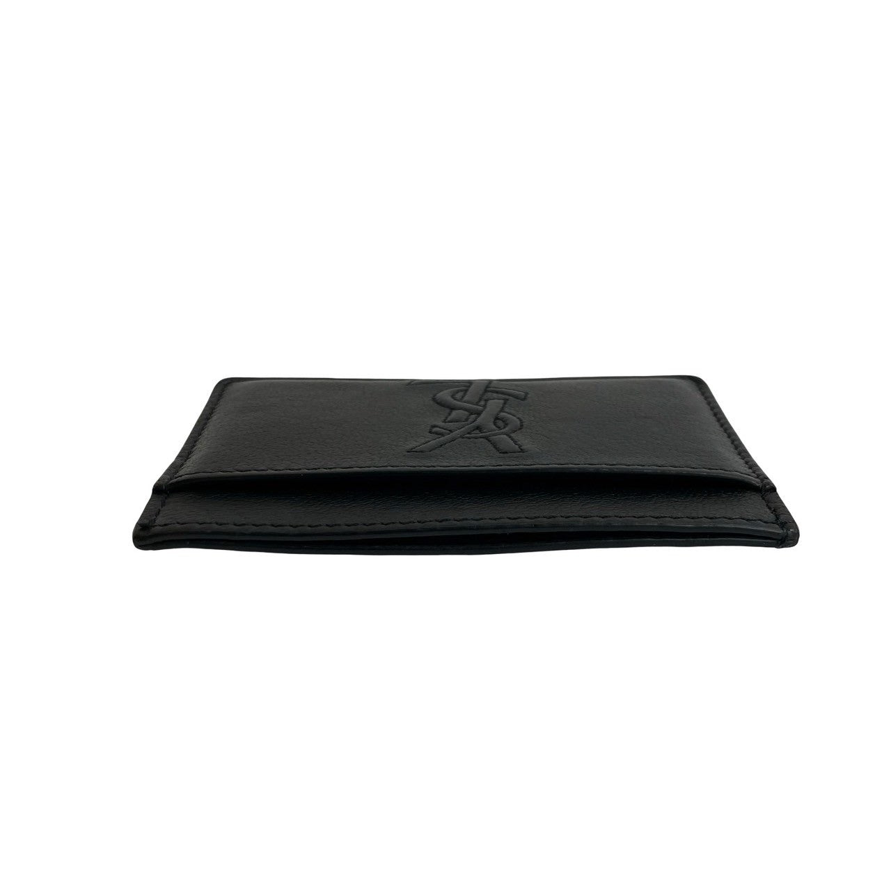 Yves Saint Laurent Card Case Leather Business Card Holder