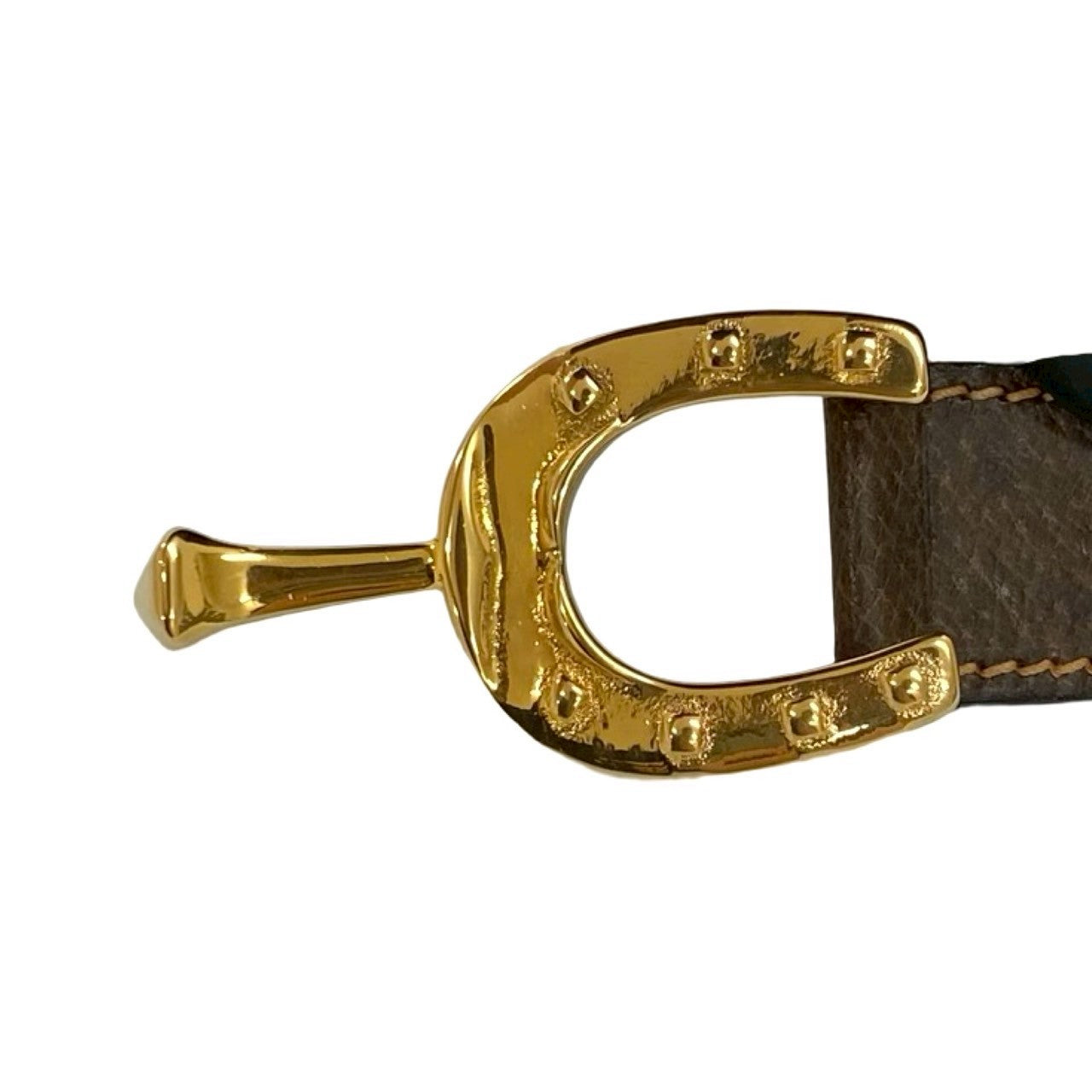 Gucci Horseshoe Leather Belt