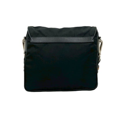 Prada Saffiano Leather Nylon 2way Handbag