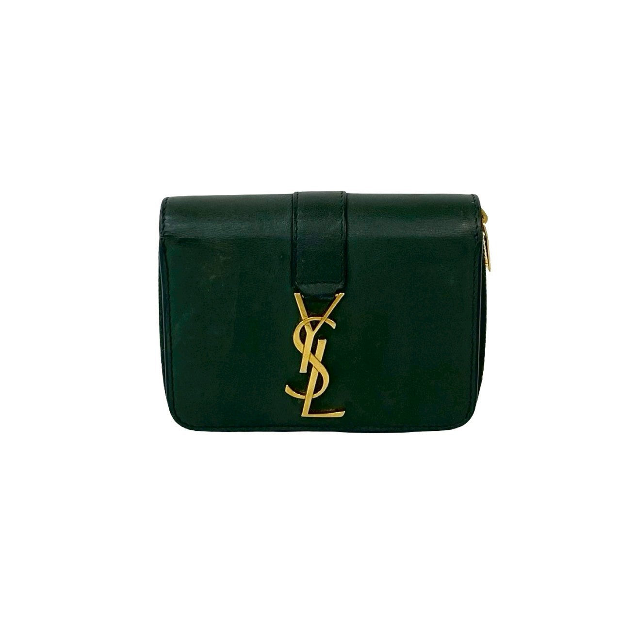 Saint Laurent Paris Cassandra Leather Wallet