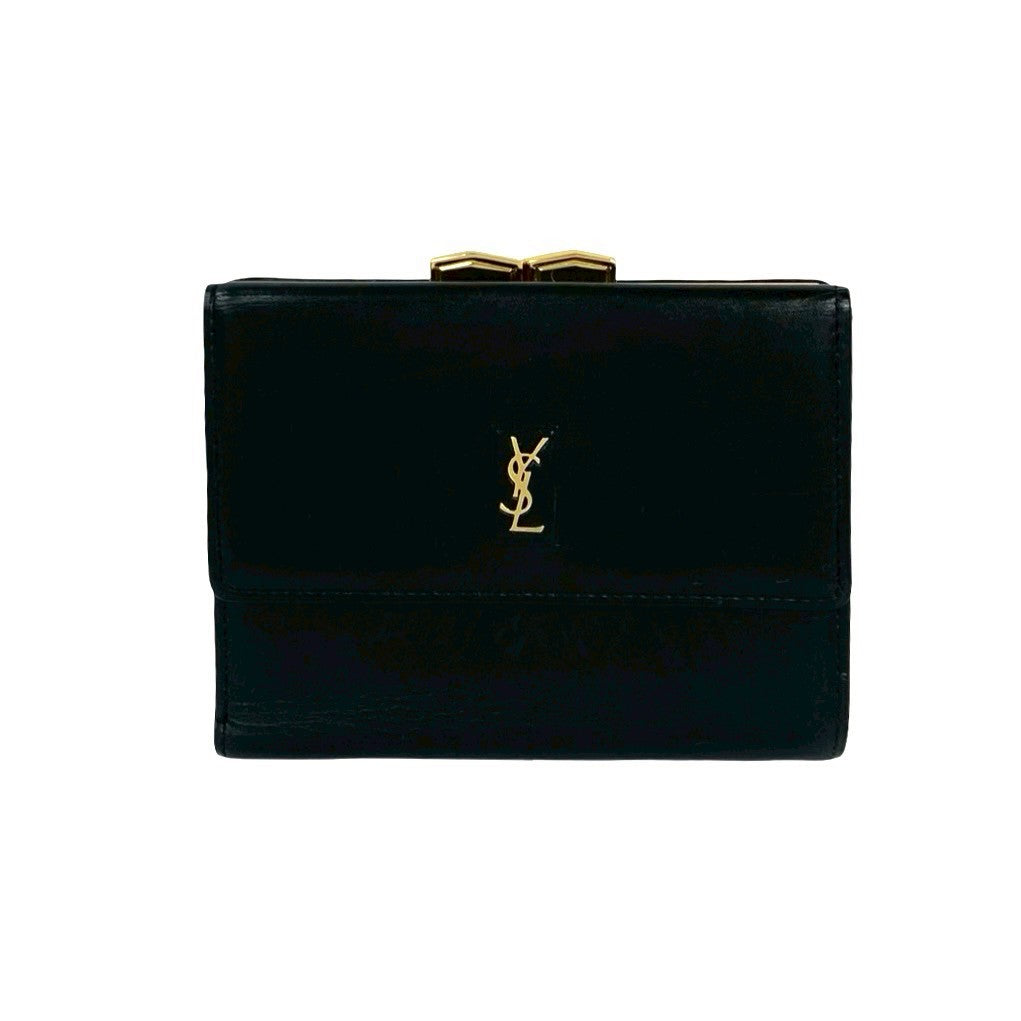 Yves Saint Laurent Leather Trifold Wallet