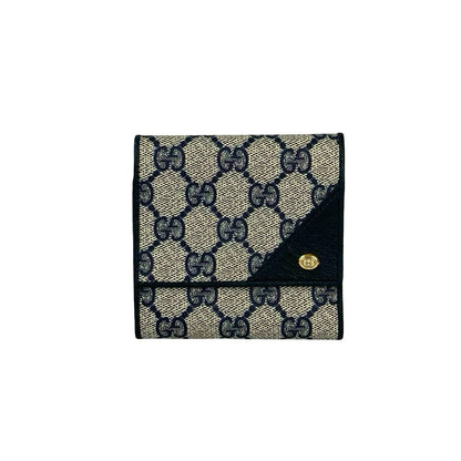 Gucci GG Logo Leather Trifold Wallet