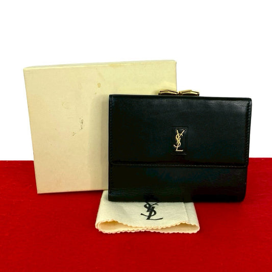 Yves Saint Laurent Leather Trifold Wallet