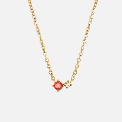 Alea Crystal Birthstone Necklace