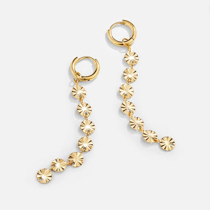 Amari 18K Gold Disc Earrings