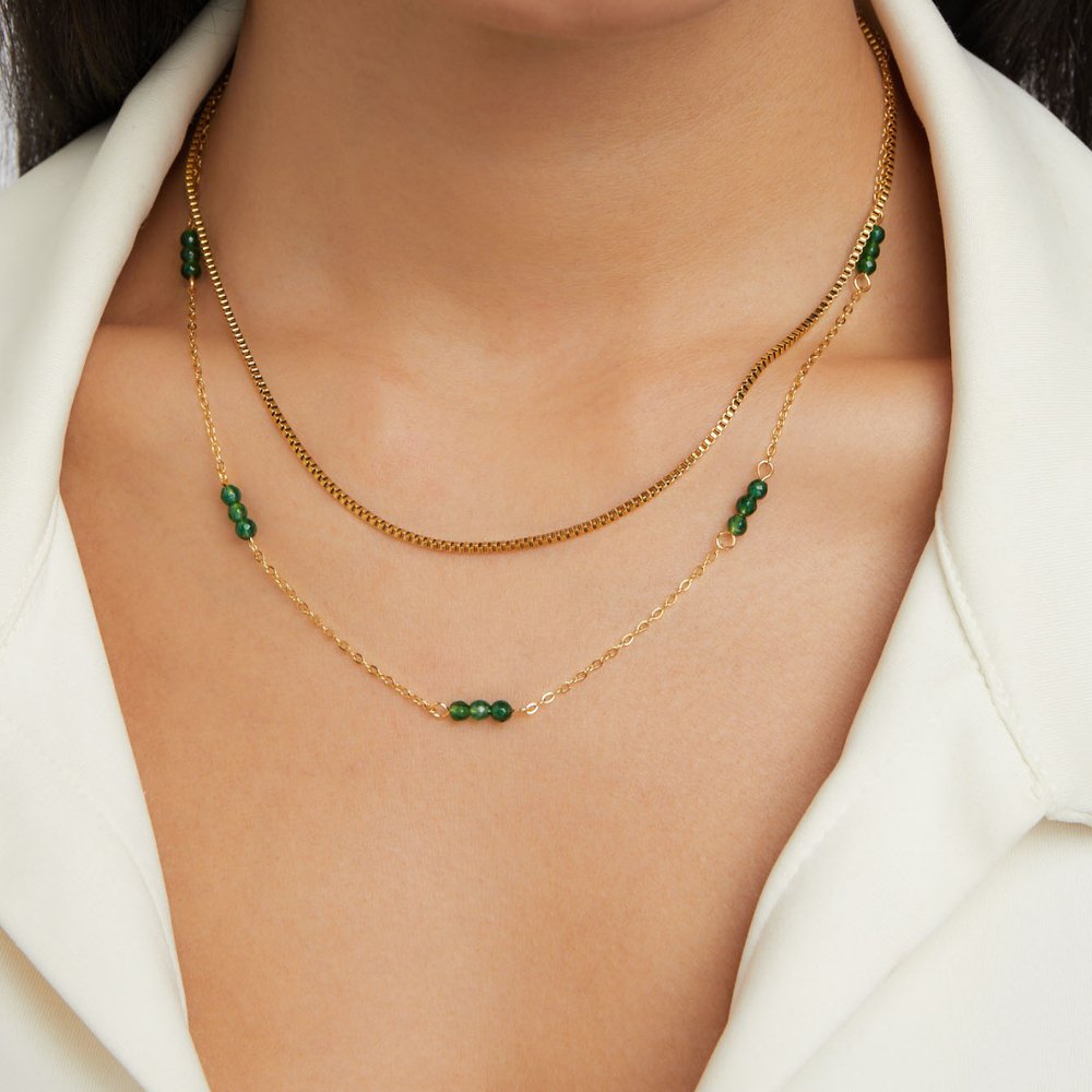 Arizona Green Stone Necklace