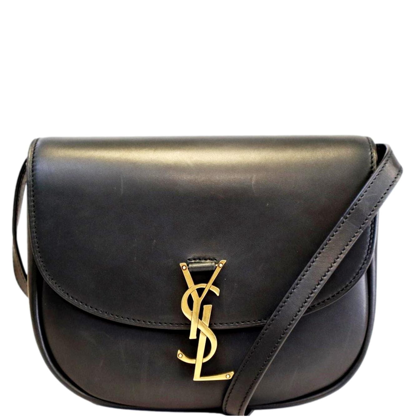 YVES SAINT LAURENT Kaia Leather Crossbody Bag Black