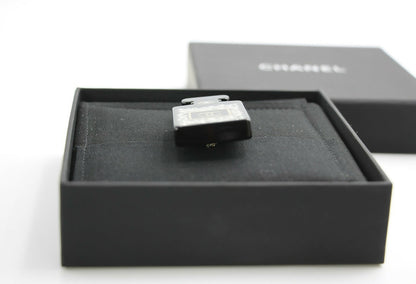 Chanel D18B Black Resin Bubble Perfume Bottle Brooch