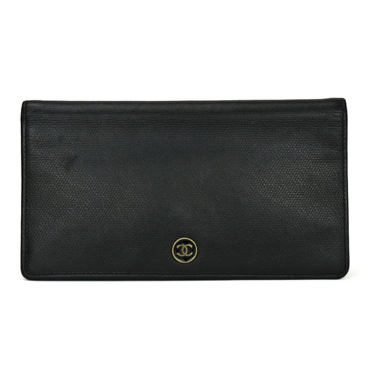 Chanel Coco A20904 Leather Long Wallet