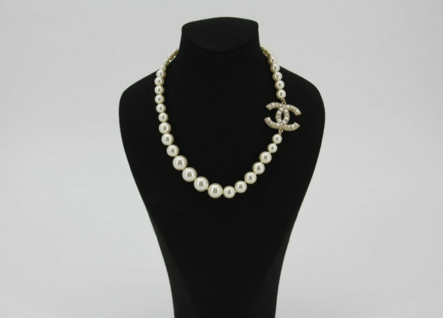 Chanel F21V Imitation Pearl 100th Anniversary Necklace