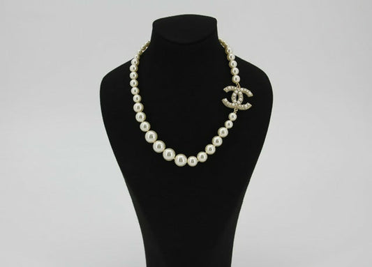 Chanel F21V Imitation Pearl 100th Anniversary Necklace