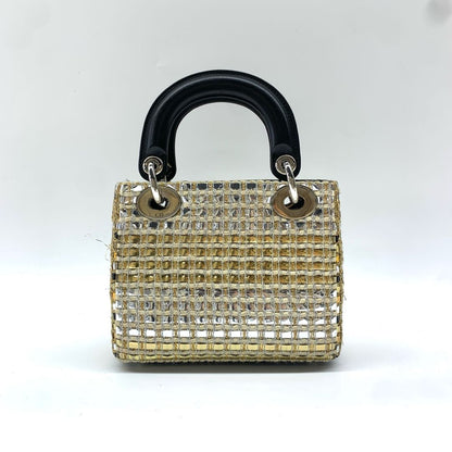 Dior Lady Dior Sequin Shoulder Bag
