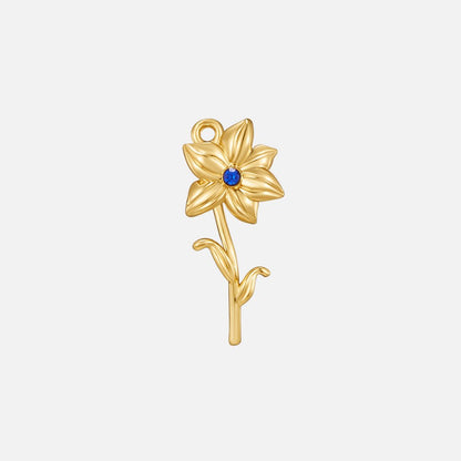 Birth Flower Charm Necklace