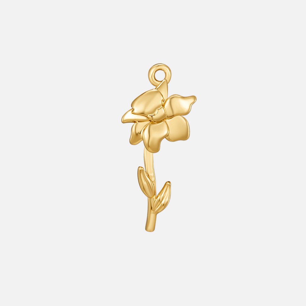 Birth Flower Charm Necklace