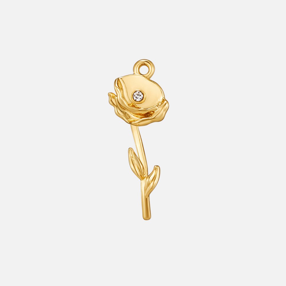 Birth Flower Charm Necklace
