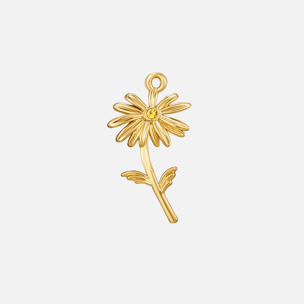 Birth Flower Charm Necklace