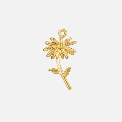 Birth Flower Charm Necklace