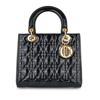 Christian Dior Medium Lady Dior - Patent