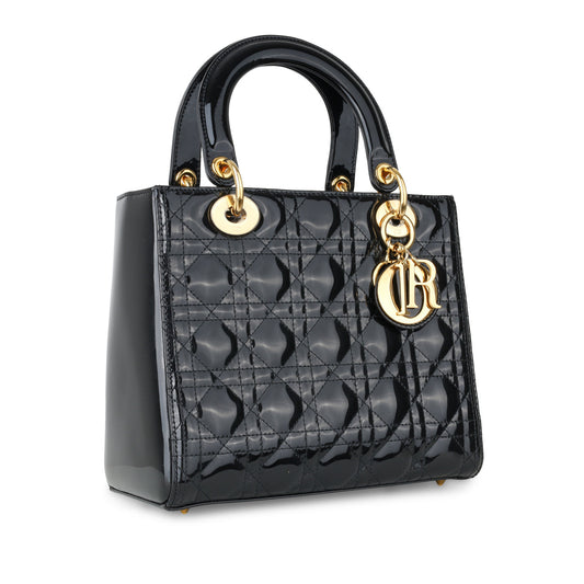 Christian Dior Medium Lady Dior - Patent