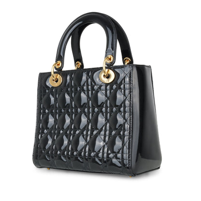 Christian Dior Medium Lady Dior - Patent