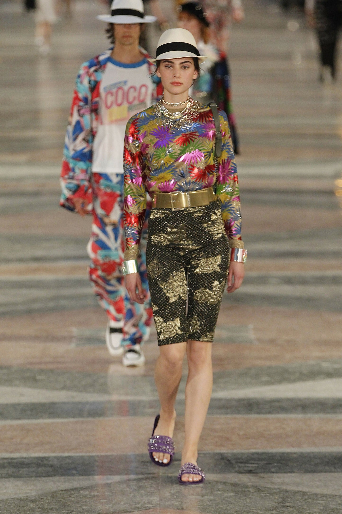 Chanel Letters 17C Paris-Cuba Runway Oversized Gold CC Necklace or Belt