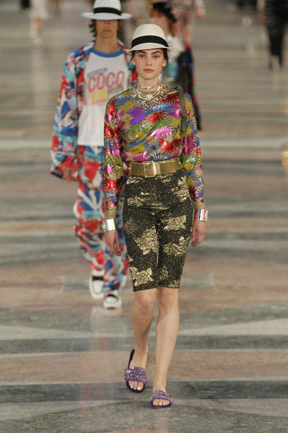 Chanel Letters 17C Paris-Cuba Runway Oversized Gold CC Necklace or Belt