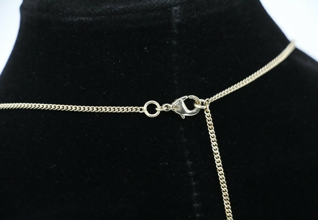 Chanel B11C Enamel Light Pink CC Adjustable Buckle Long Necklace