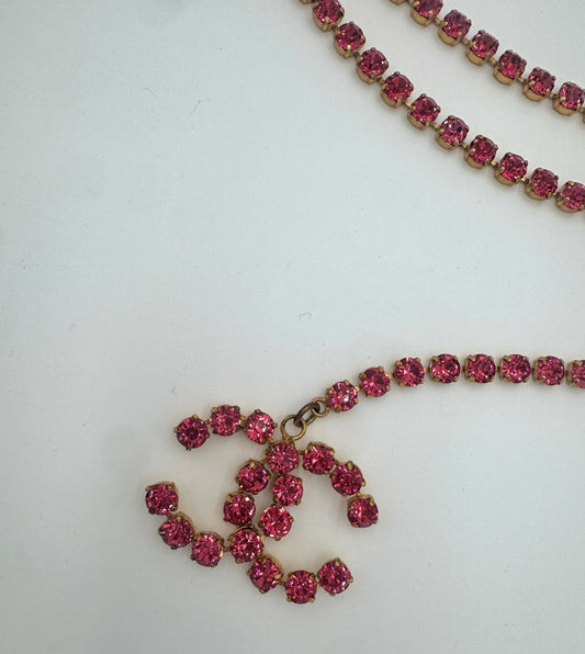 Chanel 1995 Vintage Barbie Pink Dangle Belt