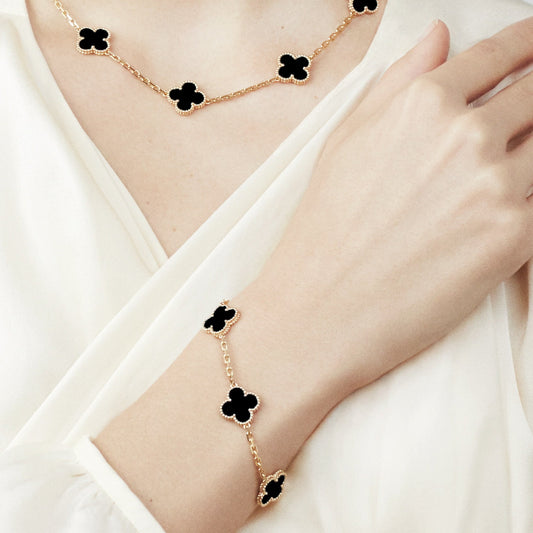 VAN CLEEF & ARPELS Vintage Alhambra Bracelet Black