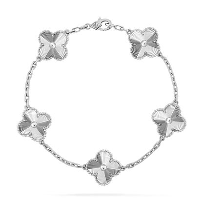 VAN CLEEF & ARPELS Vintage Alhambra Bracelet Laser Silver