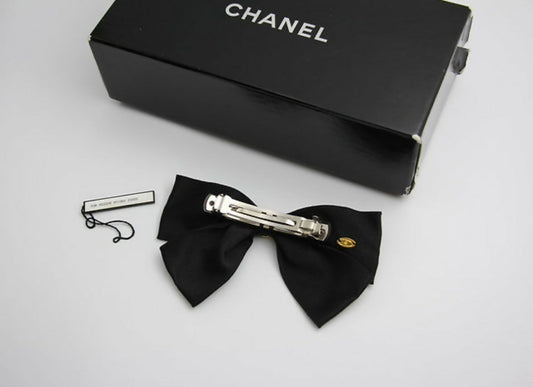Chanel Vintage 1981-85 Silk 3D Bow Hairpin