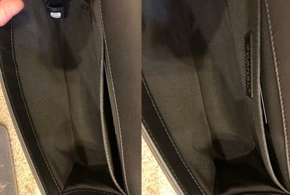 CHANEL Boy Medium Lambskin Leather Shoulder Bag Black