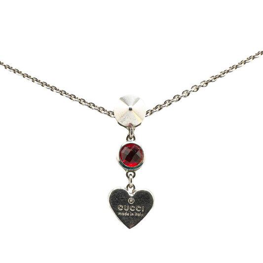 Gucci Heart Studs Bijou SV925 Necklace