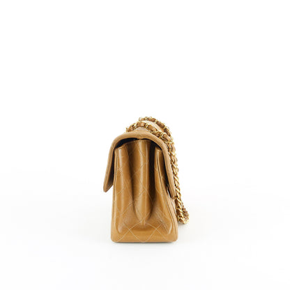 Chanel Double Sided Flap Lambskin Leather Shoulder Bag