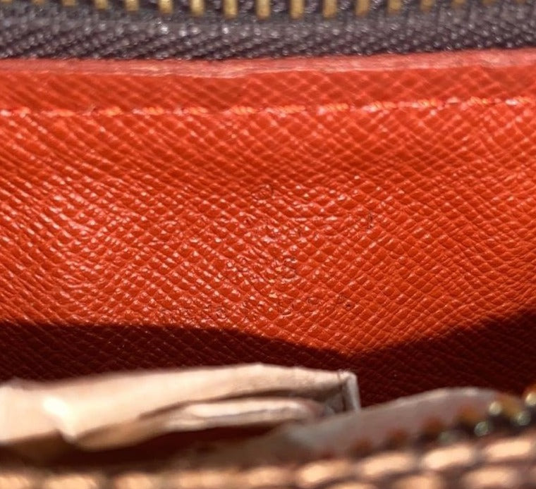 LOUIS VUITTON Papillon 26 Damier Ebene Satchel Bag Brown