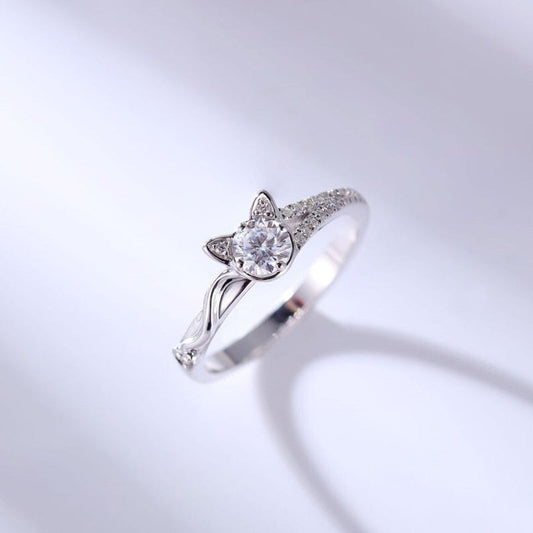 Crystal Cat Ring