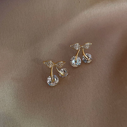 Crystal Cherry Earrings