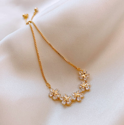 Crystal Flower & Star Bracelet