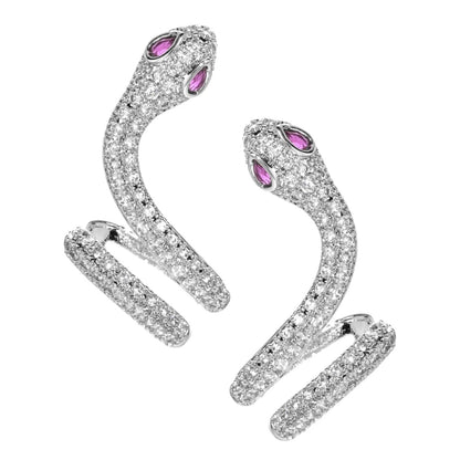 Crystal Snake Earrings