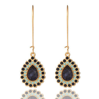 Crystal Stone Drop Earrings