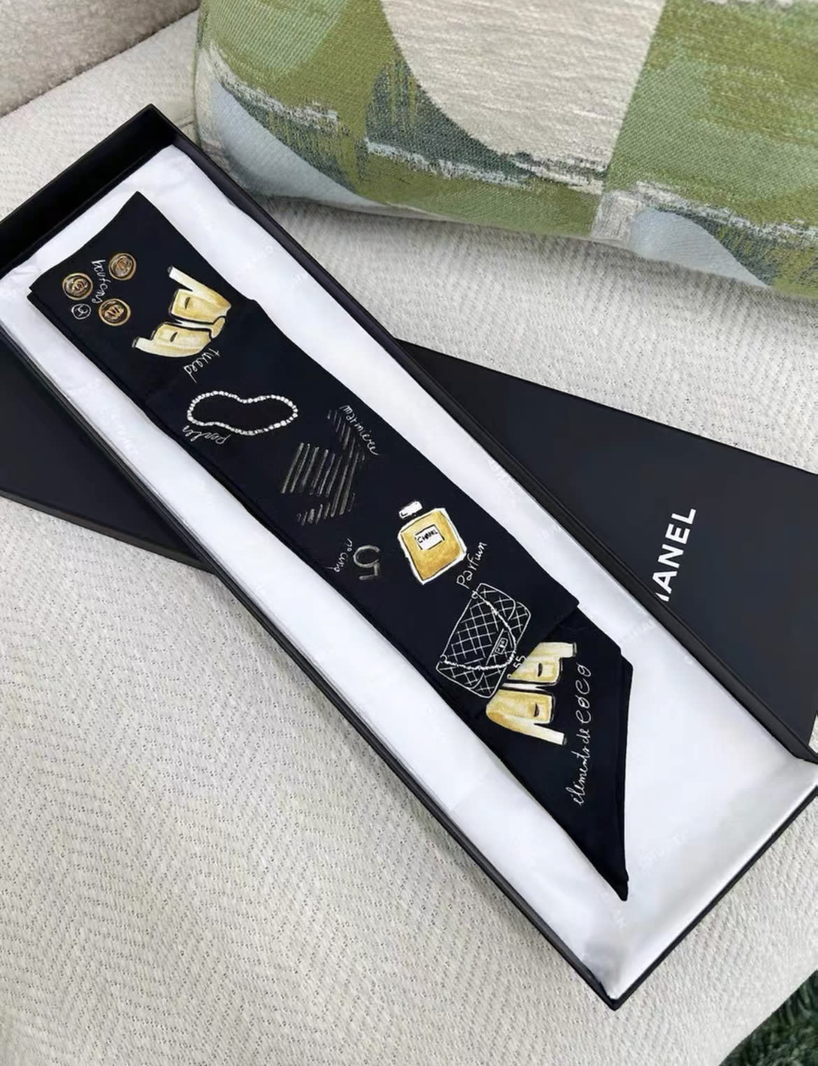 Chanel 24P new twilly silk scarf